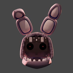 Máscara de Bonnie Withered de FNAF, modelo 3D: accesorio de cosplay de Five Nights at Freddy's