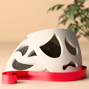 Modelo 3D de máscaras de Gangle: cosplay de circo digital, utilería