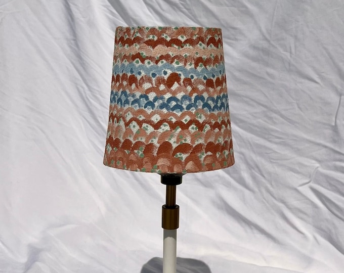 Los Angeles Terracotta Rooftop dreams SCONCE shade. Painted with Farrow&Ball paint.