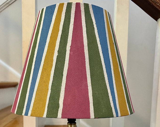Spotlights is a hand painted lampshade based on the Los Angeles Skyline
