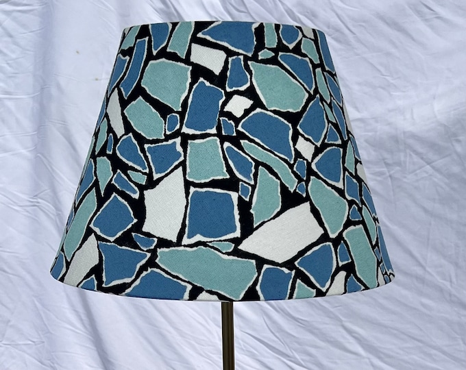 Blue Blue Sky "Los Angeles Air"  Lampshade AND Base - painted with Farrow&Ball Paint