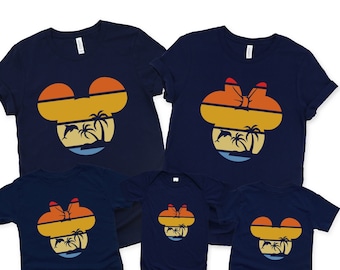 Mickey Sunset Beach Disney Shirt, Disney Family Vacation t shirt, Disney Mickey Minnie tee, Disneyland shirt, Magic Kingdom Shirt