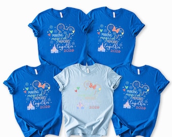 Custom Disney Mickey & Minnie Vacation Shirts, Family Matching Tees for Disney Trips