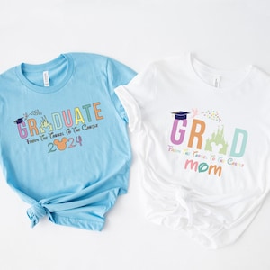 Personalized Disney Graduation Shirts, Graduation Shirt, Class of 2026, Disney Family Shirts, Disneyland Shirts, Disneyworld Shirts image 2