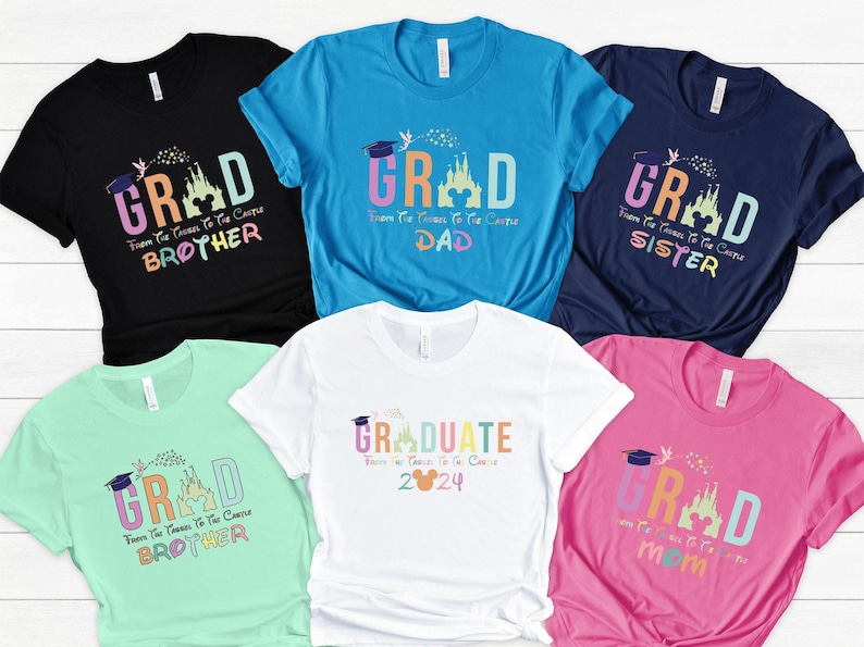 Personalized Disney Graduation Shirts, Graduation Shirt, Class of 2026, Disney Family Shirts, Disneyland Shirts, Disneyworld Shirts image 5
