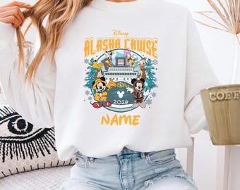 Custom Disney Alaska Cruise Shirts, Custom Name Disney Vacation Tee, Magical Disney Trip Outfit, Custom Name Disney Trip Tops