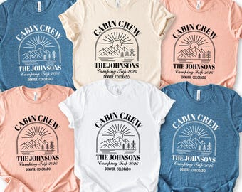 Personalized Family Vacation Shirt, Custom Smoky Mountains Trip Tee, Matching Tennessee Travel Shirts, Cabin Getaway Gift