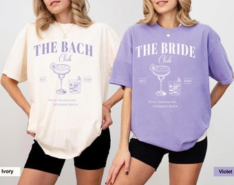 Personalized Bachelorette Party Comfort Colors Tee: Social Club Shirt