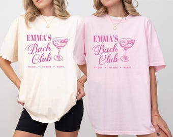 Personalized Bachelorette Party Comfort Colors Tee: A Bride In Tini Bit Shirt