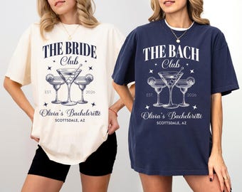 Personalized Bachelorette Party Comfort Colors Tee: Social Club Shirt