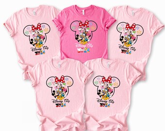Custom Disney Mickey & Minnie Vacation Shirts, Family Matching Tees for Disney Trips
