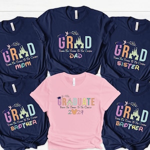 Personalized Disney Graduation Shirts, Graduation Shirt, Class of 2026, Disney Family Shirts, Disneyland Shirts, Disneyworld Shirts image 1