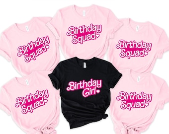 Birthday Squad Shirts: Group Photo Matching Tees