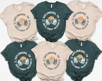 Family Vacation Shirt, Custom Smith Family Tee, Matching Smoky Mountain Trip Tops, Personalized Reunion Shirt Gift
