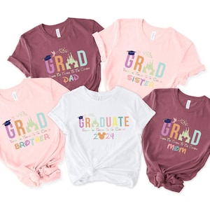 Personalized Disney Graduation Shirts, Graduation Shirt, Class of 2026, Disney Family Shirts, Disneyland Shirts, Disneyworld Shirts image 4