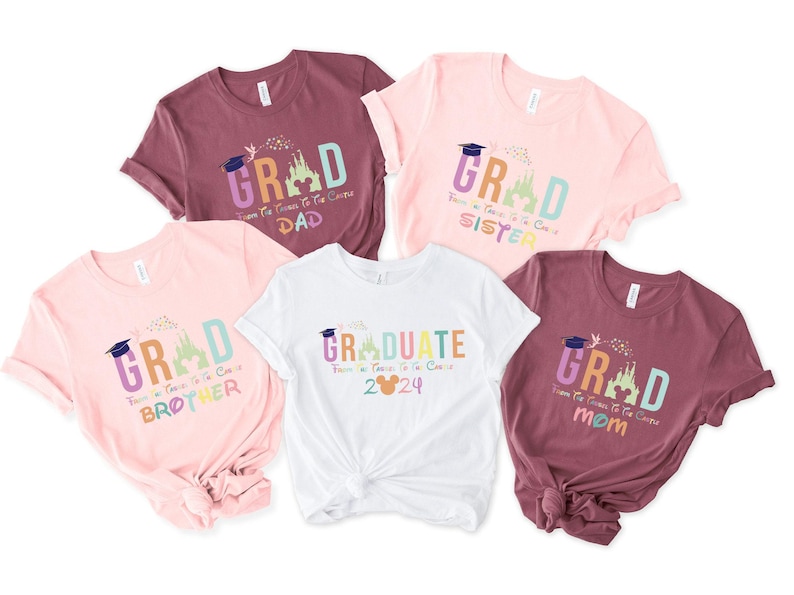 Personalized Disney Graduation Shirts, Graduation Shirt, Class of 2026, Disney Family Shirts, Disneyland Shirts, Disneyworld Shirts image 4