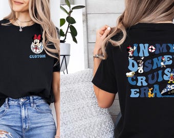 Custom Mickey and Friends In My Cruise Era Vintage T-shirt, Disney Wish Fantasy Magic Wonder 2025 Matching Tee, Family Cruise Gift