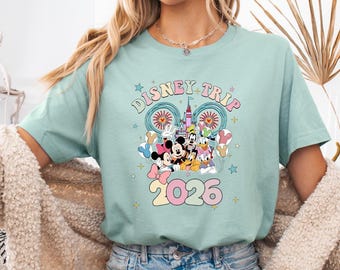 Custom Disney Mickey & Minnie Vacation Shirts, Family Matching Tees for Disney Trips