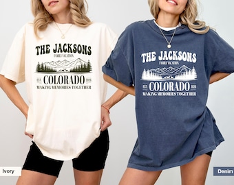 Personalized Family Vacation 2026 T-Shirt: Mountain Trip Keepsake