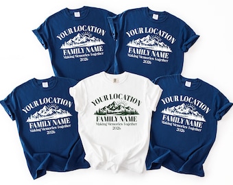 Personalized Family Vacation 2026 T-Shirt: Mountain Trip Keepsake