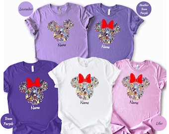 Custom Disney Mickey & Minnie Vacation Shirts, Family Matching Tees for Disney Trips