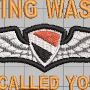 If Flying Was Easy - Ballcap Embroidery Design File