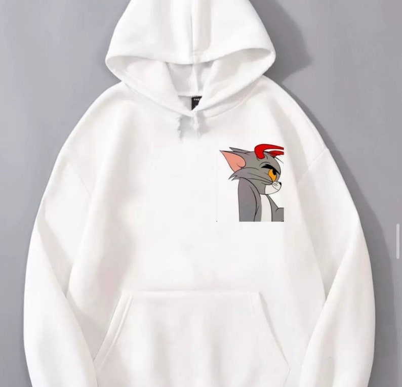 Tom and Jerry Hoodie Tom and Jerry Model Sweatshirt Unisex Etsy