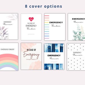 Emergency Binder Planner Fillable Printable PDF, Life Binder, End Life Binder, Just In Case of Emergency Planner,Medical Binder Life Planner afbeelding 2