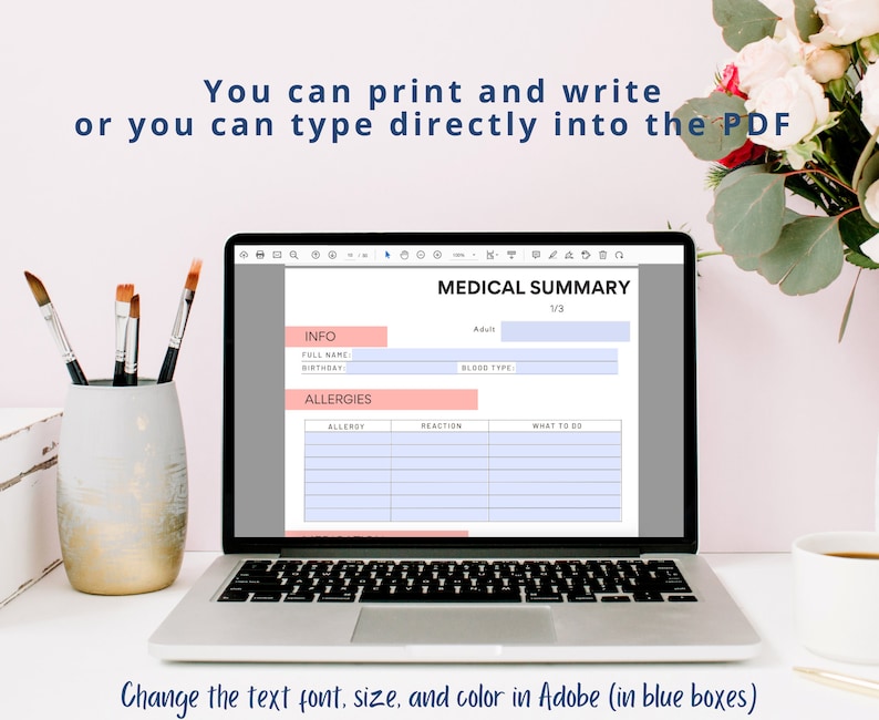 Fillable Emergency Binder Printable End of Life Planner What If Binder ...