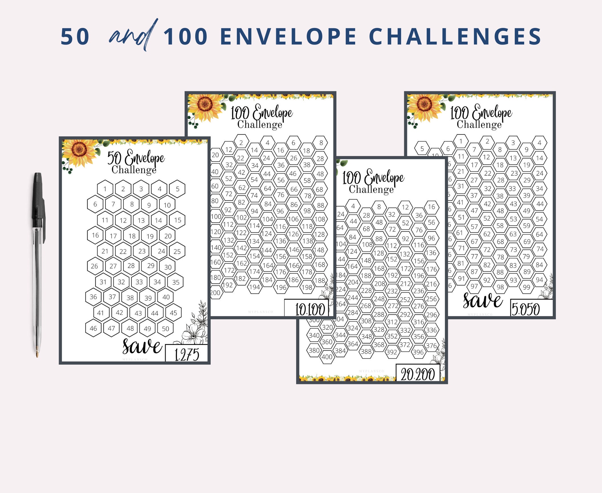 A6 Mini Savings Challenge Printable, Savings Challenge Bundle | Monthly ...