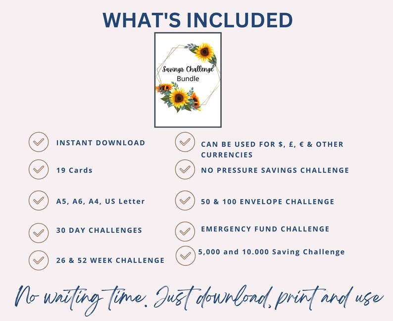 A6 Mini Savings Challenge Printable, Savings Challenge Bundle | Monthly ...