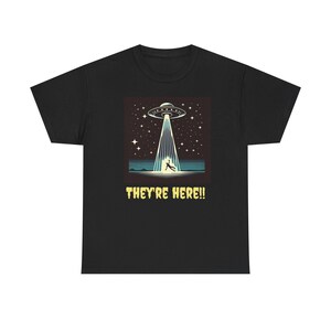 Alien Abduction Tee, UFO T-Shirt, Extraterrestrial Clothing, Sci-Fi Horror Shirt, Galaxy Apparel