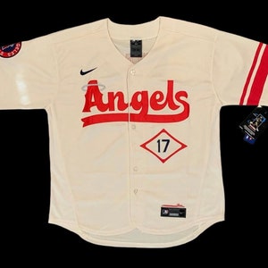 Majestic Coolbase MLB Shohei Ohtani LA Angels Grey Size XL Jersey Gray