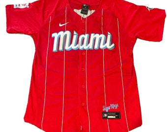 Men's Miami Marlins Jazz Chisholm Jr. Nike Red City Connect