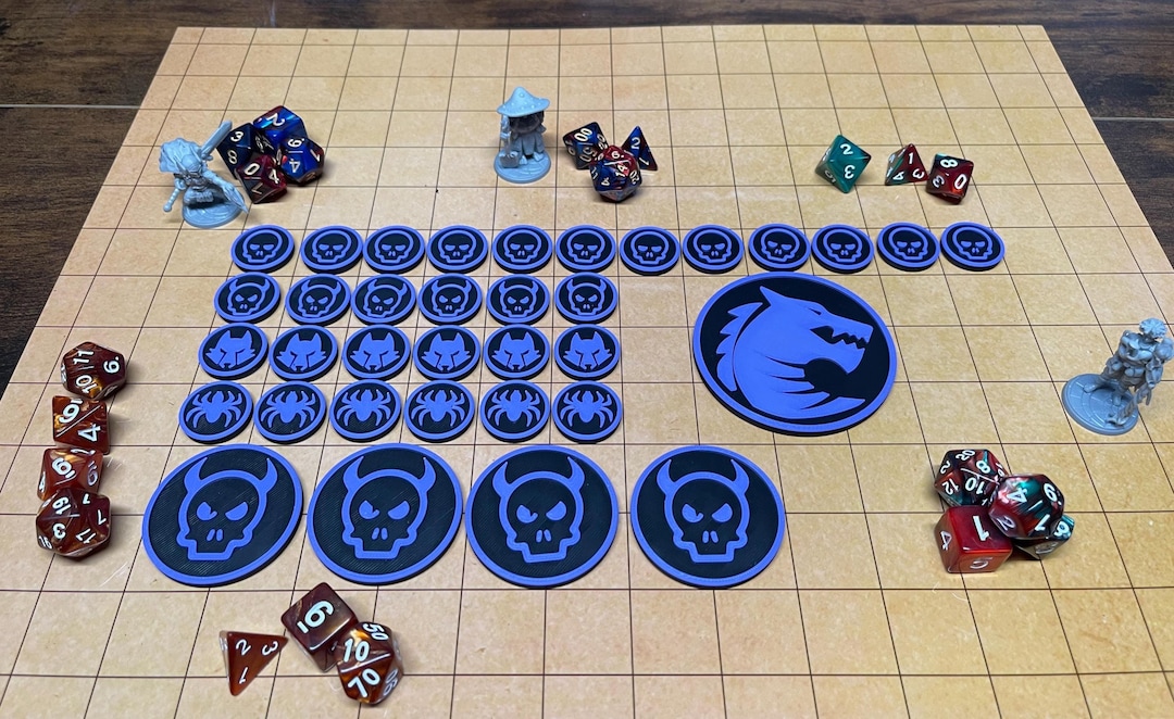 Enemy Token Set: Dungeons and Dragons, Pathfinder RPG - 35 Piece - Etsy