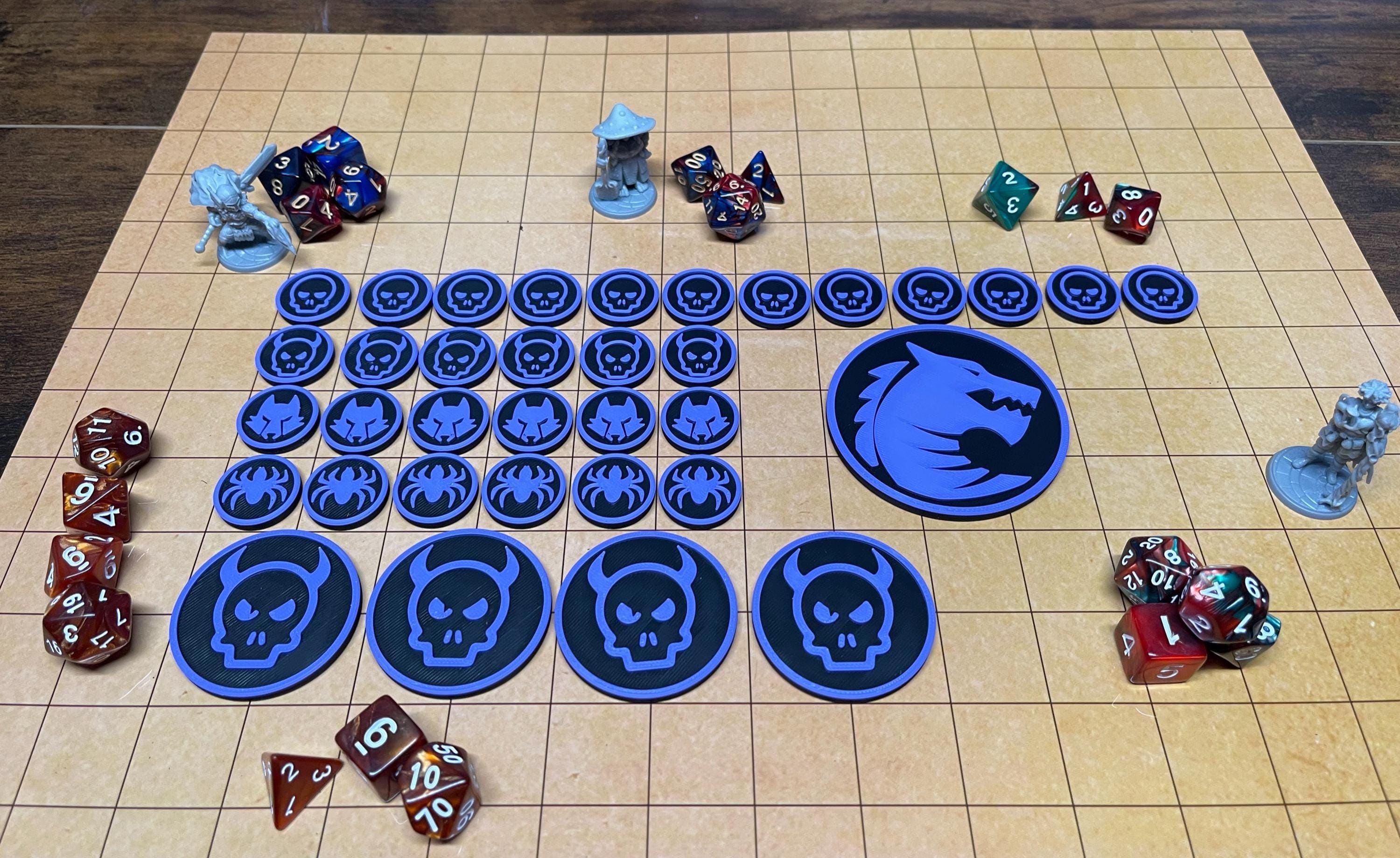 Enemy Token Set: Dungeons and Dragons, Pathfinder RPG - 35 Piece - Etsy