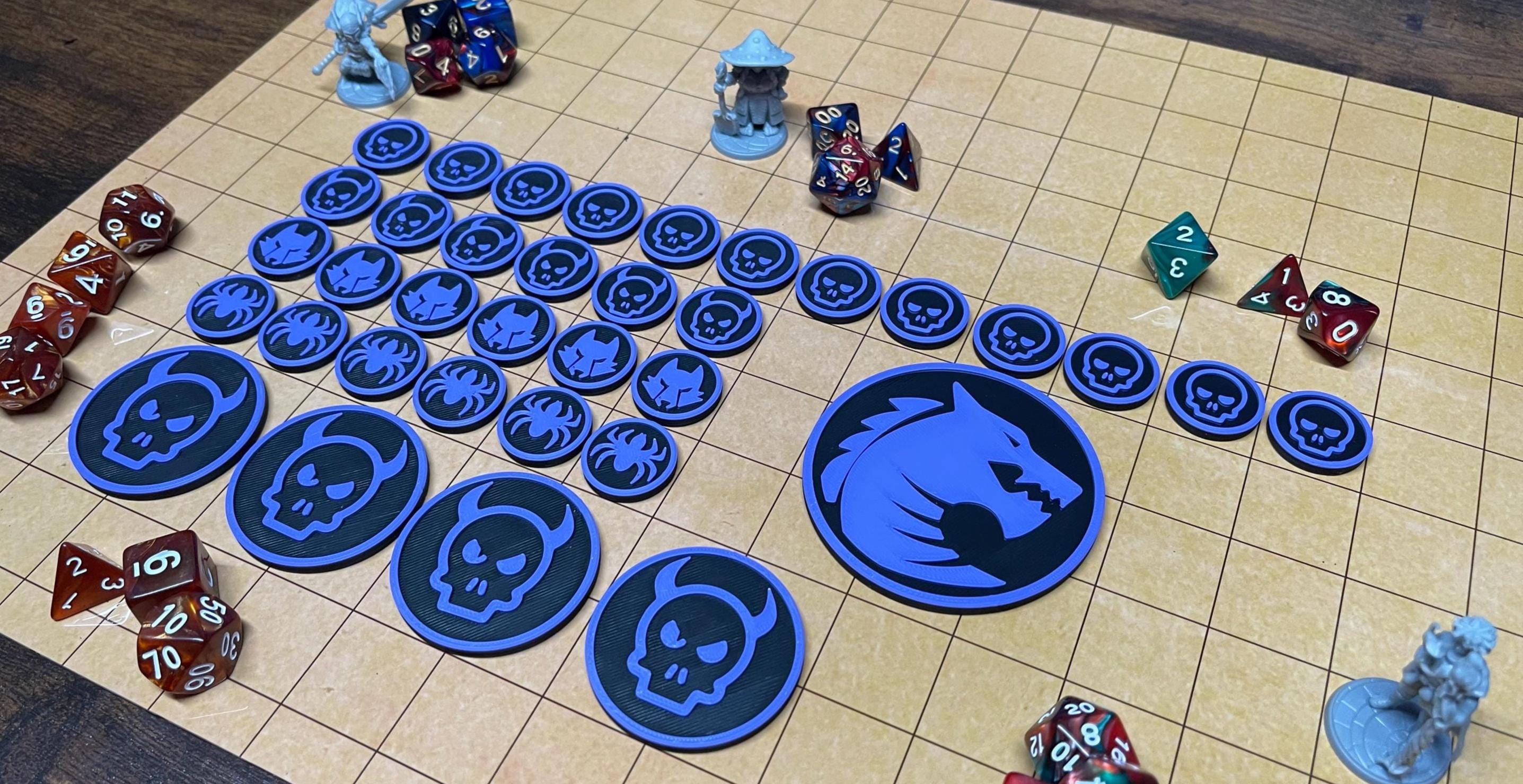 Enemy Token Set: Dungeons and Dragons, Pathfinder RPG - 35 Piece - Etsy