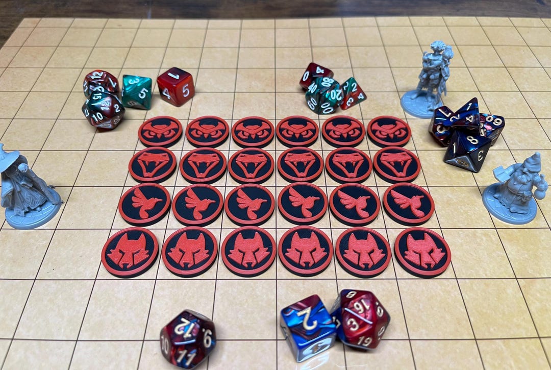Beast Enemy Token Set: Dungeons and Dragons, Pathfinder, TTRPG - 24 ...