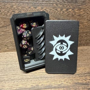 Warlock Token Box: Class Tokens, Dice, Felt Tray Lid (DND RPG Gift)