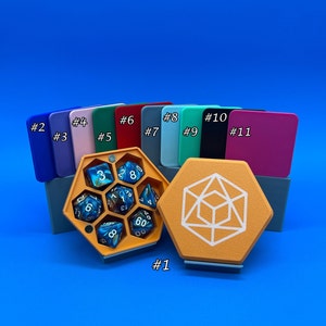 Caja de dados para juegos de rol de mesa, mazmorras y dragones, estuche para dados, regalo para maestros de mazmorras, regalo para DnD, regalo para nerds, caja para dados de viaje