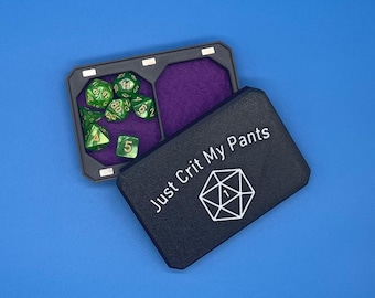 Custom DND Dice Vault with Rolling Tray: Compact TTRPG Storage