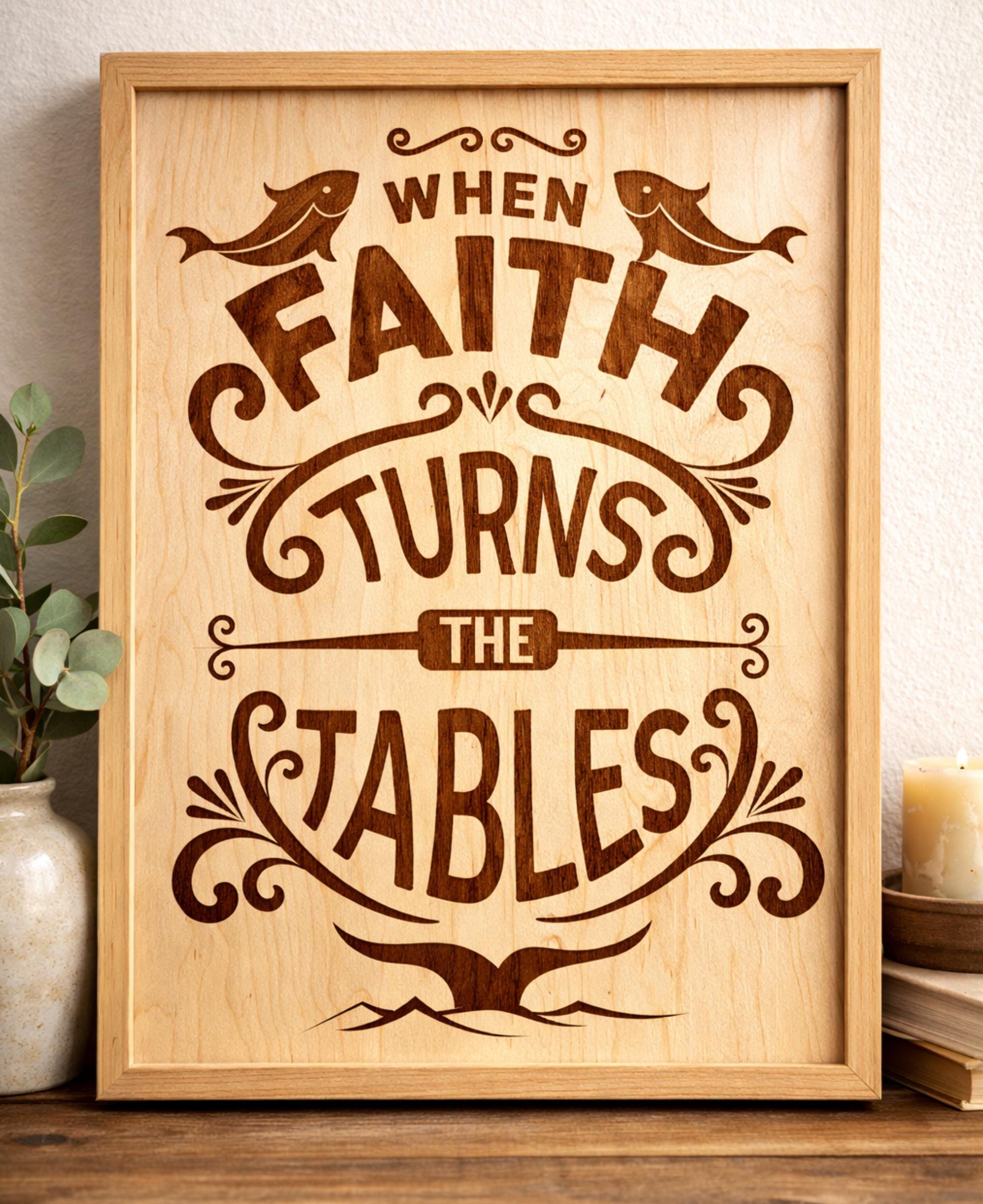 Bible Verse Laser Engraving SVG DXF Bundle | Christian Wood Designs ...