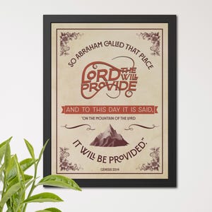 Inspirational Bible Verse Poster - Faith Home Decor, Religious Posters, Bible Verse Gifts, Housewarming & Christian Gift Ideas