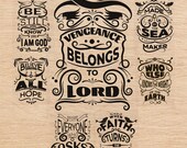 Bible Verse Laser Engraving SVG DXF Bundle | Christian Wood Designs | Scripture Line Art for Glowforge & CNC (Digital Download)