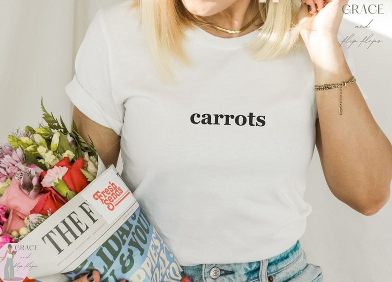 Humorous Garden Carrots Shirt Vegetable Shirt for Gardener Gift Funny Gardening Tee Gift for Nature-Lover Son Gift Boyfriend Veggie TShirt image 2