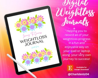 Digital Weightloss Journal. Includes weekly weigh ins, pounds lost records, weightloss rewards and much much more!