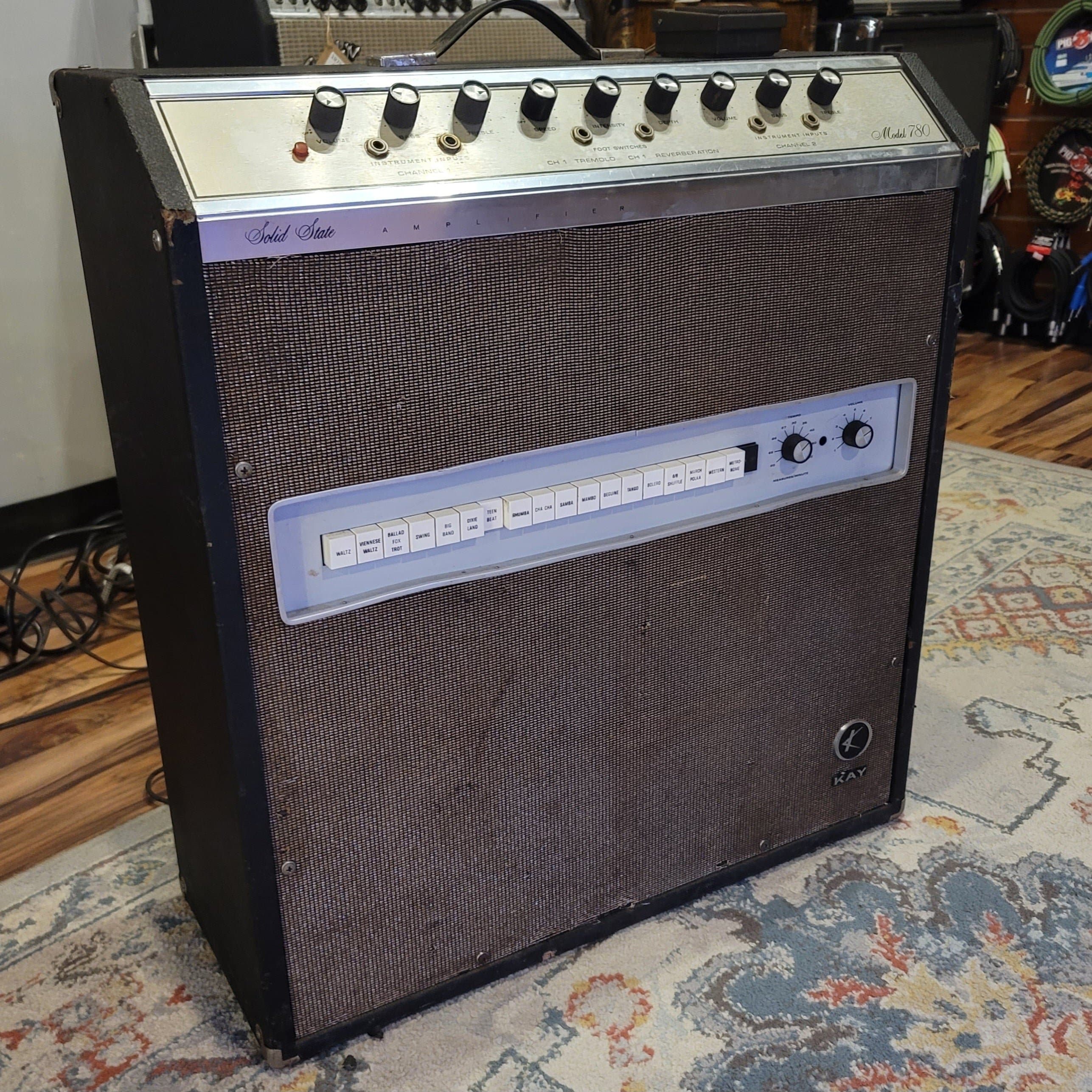 1967 Kay Model 780 - Select-a-rhythm - Drum Machine Guitar Amp - Etsy