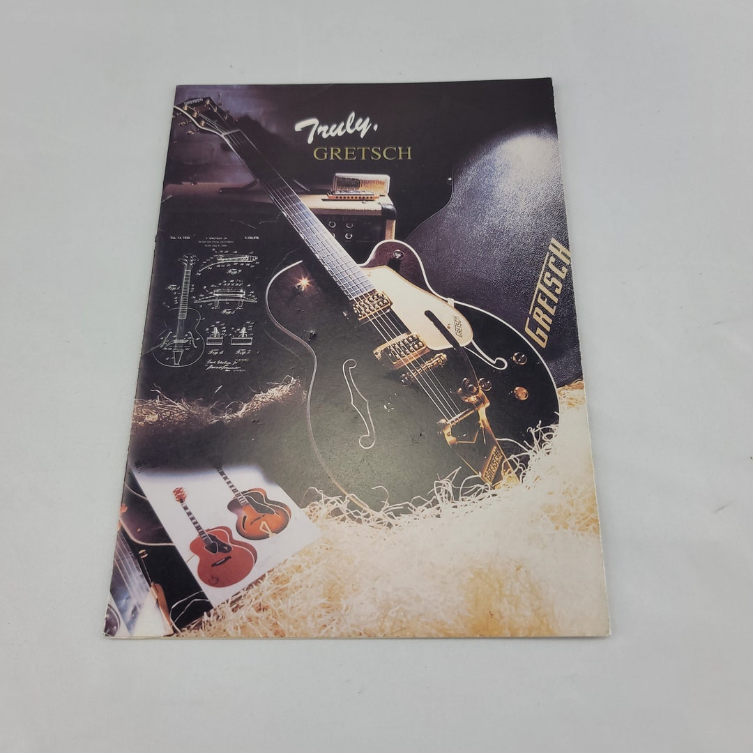 1998 Gretsch Guitars Brochure Catalog Poster 1990s Etsy