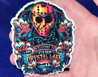 Welcome To Camp Crystal Lake Friday The 13th Jason Sticker
