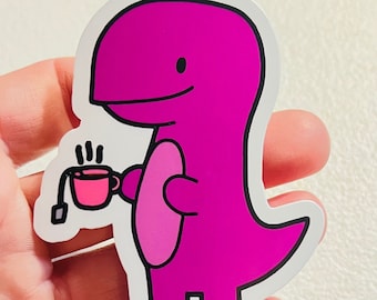 Tea-Rex Sticker